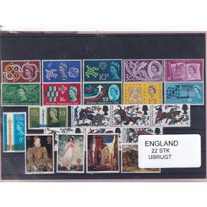 England - 22 Stk. -  Ubrugt