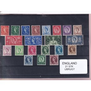 England - 21 Stk. -  Ubrugt