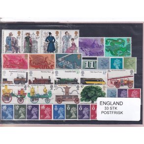 England - 33 Stk. -  Stemplet