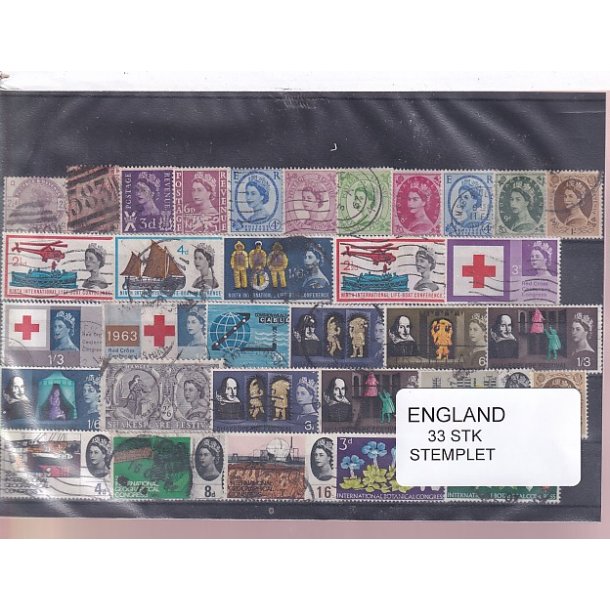 England - 33 Stk. -  Stemplet