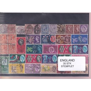 England - 35 Stk. -  Stemplet