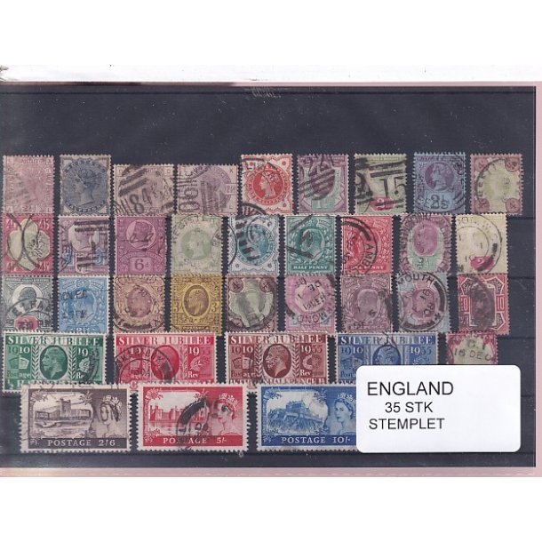 England - 35 Stk. -  Stemplet