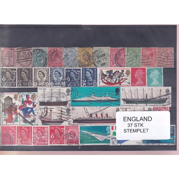 England - 37 Stk. -  Stemplet