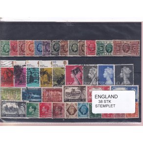 England - 38 Stk. -  Stemplet