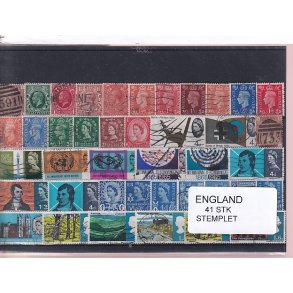 England - 41 Stk. -  Stemplet