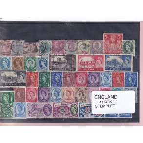 England - 43 Stk. -  Stemplet