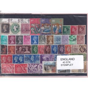 England - 43 Stk. -  Stemplet