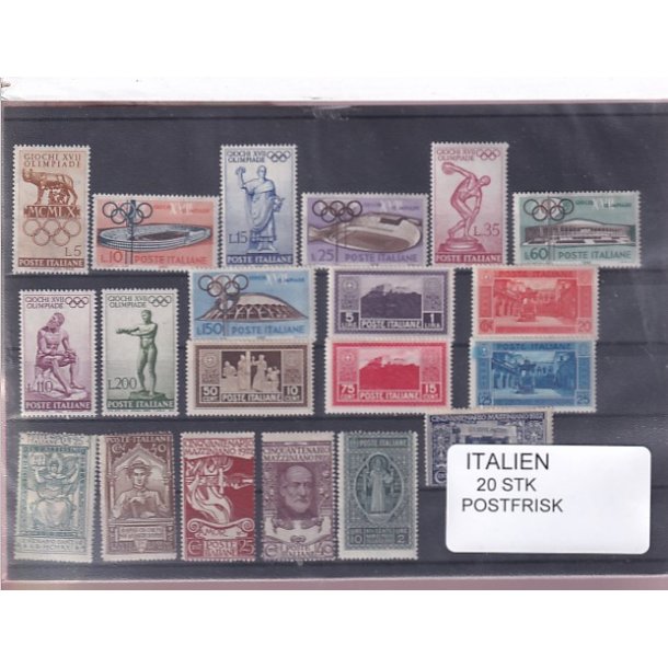 Italien Samling - 20 Stk. Postfrisk