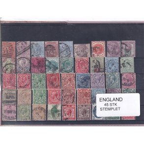 England - 45 Stk. -  Stemplet