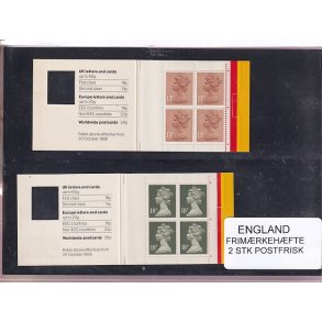 England - Frimrkehfte - 2 Stk. Postfrisk