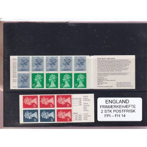 England - Frimrkehfte - 2 Stk. Postfrisk