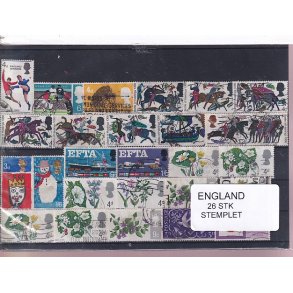 England - 26 Stk. -  Stemplet