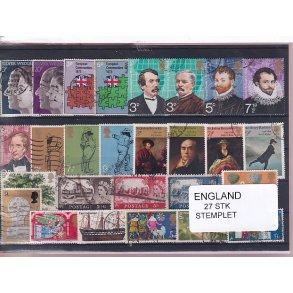 England - 27 Stk. -  Stemplet