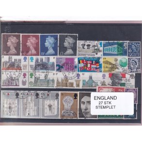 England - 27 Stk. -  Stemplet