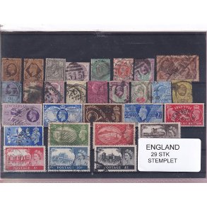 England - 29 Stk. -  Stemplet