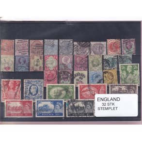 England - 32 Stk. -  Stemplet