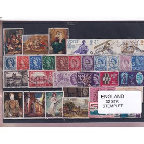 England - 32 Stk. -  Stemplet