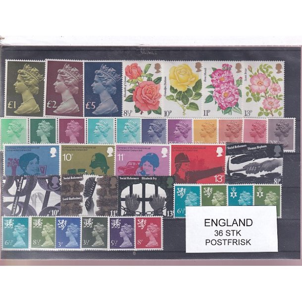 England Samling - 36 Stk.  - Postfrisk