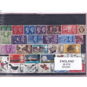 England - 29 Stk. -  Stemplet/Ustemplet