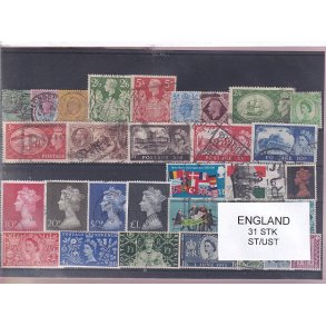 England - 31 Stk. -  Stemplet/Ustemplet