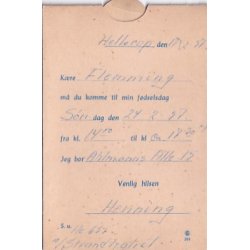 Invitationskort - Foldeudkort