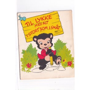 Til Lykke - Foldeudkort