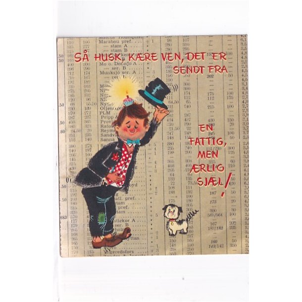 Fdselsdagshilsen - Foldeudkort