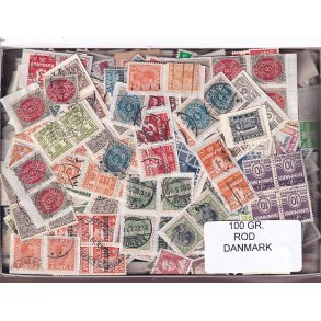 Danmark 100 g. Frim�rke ROD. - Hjemkommet  15 - 11 - 2025