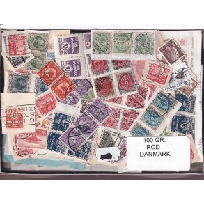 Danmark 100 g. Frim�rke ROD. - Hjemkommet  15 - 11 - 2025