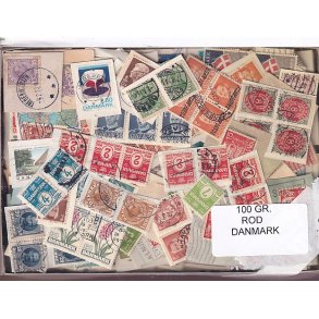 Danmark 100 g. Frim�rke ROD. - Hjemkommet  15 - 11 - 2025