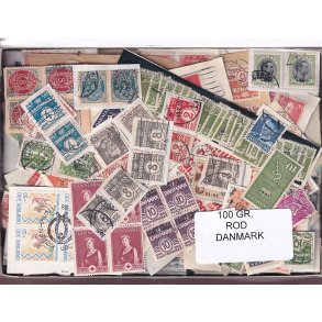 Danmark 100 g. Frim�rke ROD. - Hjemkommet  15 - 11 - 2025