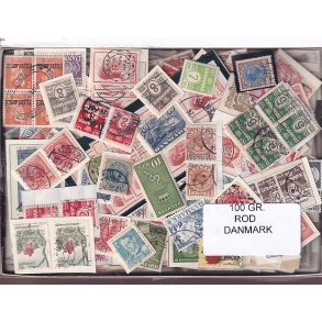 Danmark 100 g. ROD. - Hjemkommet  15 - 11 - 2025