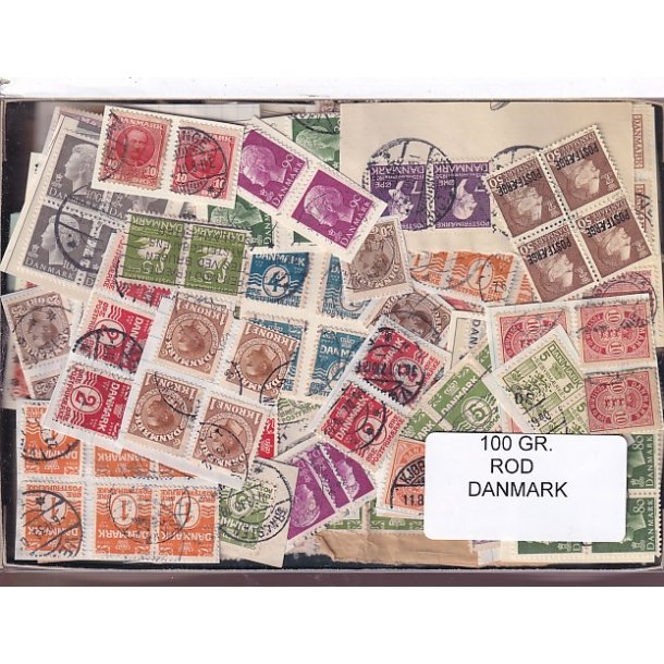 Danmark 100 g. ROD. - Hjemkommet  15 - 11 - 2025