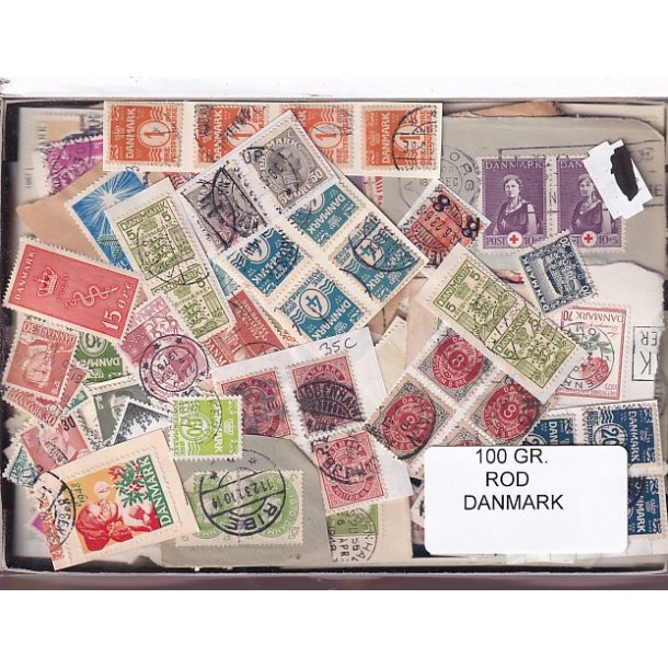 Danmark 100 g. ROD. - Hjemkommet  15 - 11 - 2025