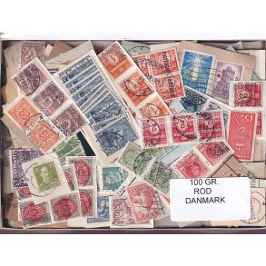 Danmark 100 g. ROD. - Hjemkommet  15 - 11 - 2025