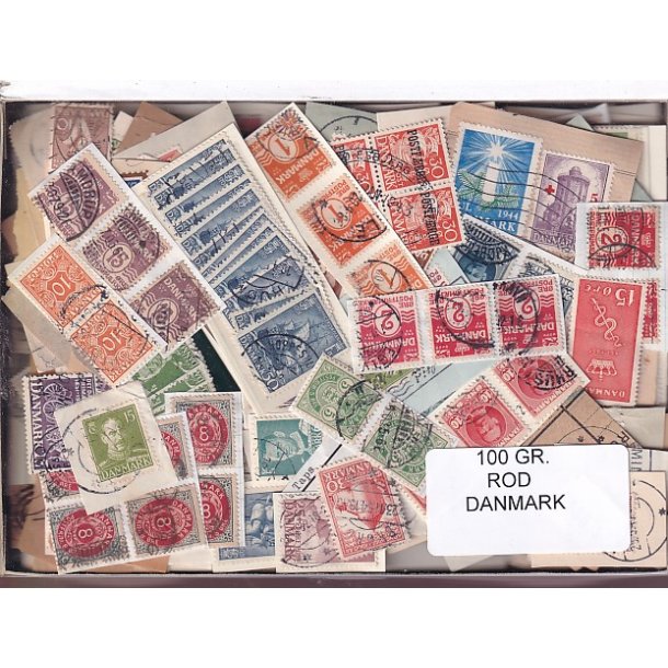 Danmark 100 g. ROD. - Hjemkommet  15 - 11 - 2025