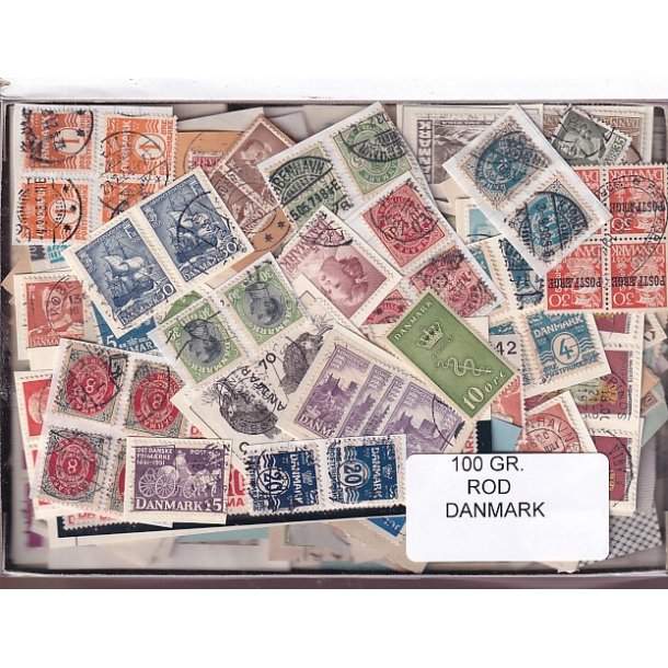 Danmark 100 g. ROD. - Hjemkommet  15 - 11 - 2025