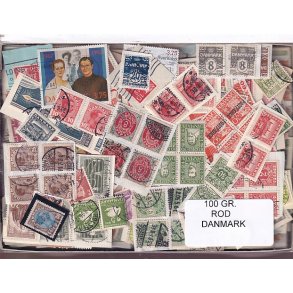 Danmark 100 g. ROD. - Hjemkommet  15 - 11 - 2025