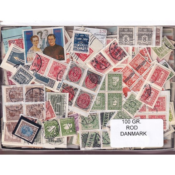 Danmark 100 g. ROD. - Hjemkommet  15 - 11 - 2025
