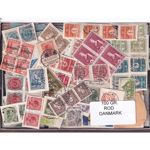 Danmark 100 g. ROD. - Hjemkommet  15 - 11 - 2025