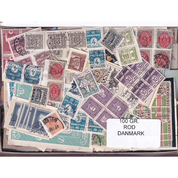 Danmark 100 g. ROD. - Hjemkommet  15 - 11 - 2025