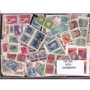 Danmark 100 g. ROD. - Hjemkommet  15 - 11 - 2025