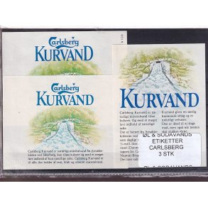 �l og Sodavands Etiketter - Carlsberg - 3 Stk.