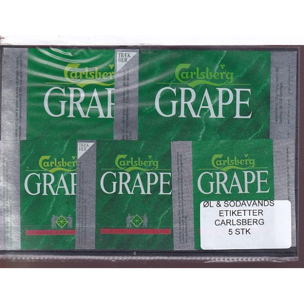 �l og Sodavands Etiketter - Carlsberg - 5 Stk.