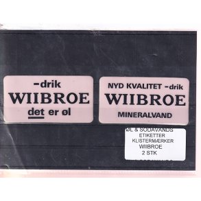 �l og Sodavands Klisterm�rker - Wiibroe - 2 Stk.