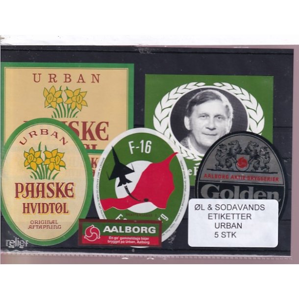 �l og Sodavands Etiketter - Urban - 5 Stk.