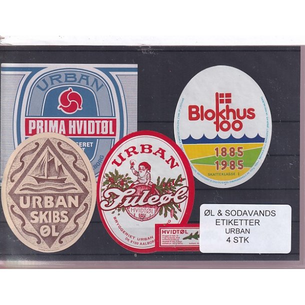 �l og Sodavands Etiketter - Urban - 3 Stk.