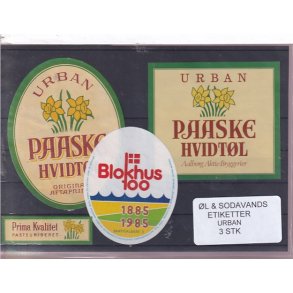�l og Sodavands Etiketter - Urban - 3 Stk.