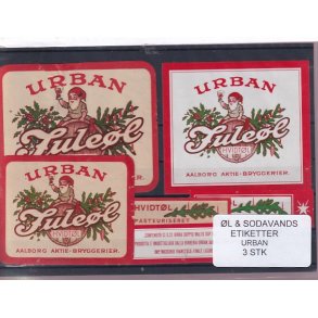 �l og Sodavands Etiketter - Urban - 3 Stk.