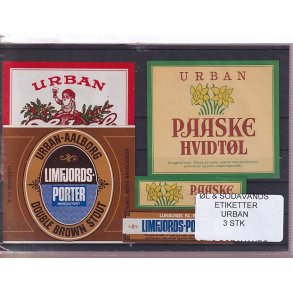 �l og Sodavands Etiketter - Urban - 3 Stk.